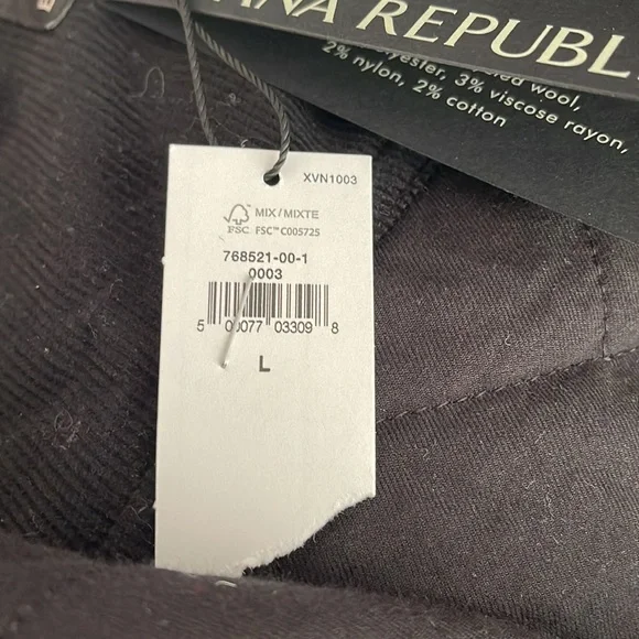 Banana Republic, Maroon Wool Short Jacket, Size L, Tags still on, never worn!